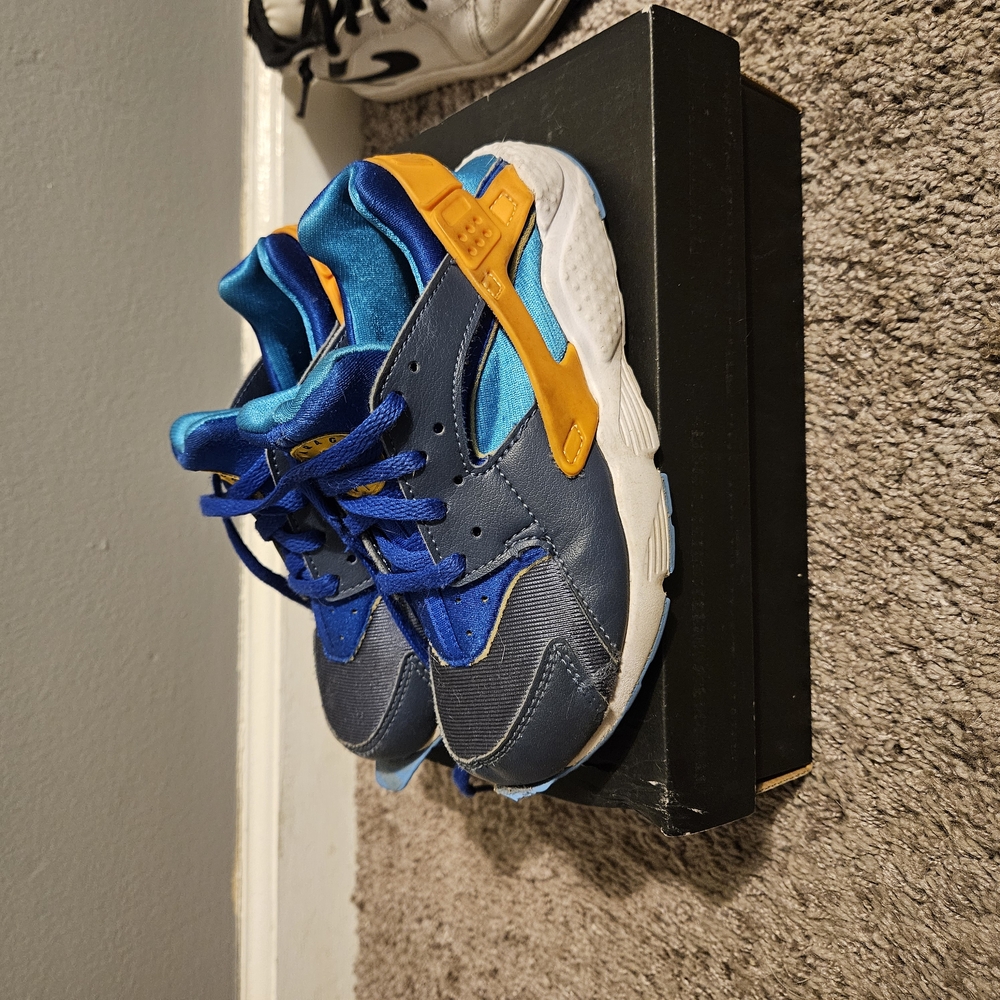 Kids Blue and Yellow Sneakers